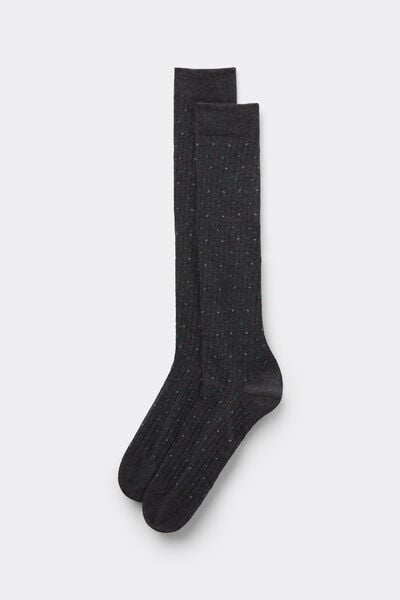 Calzedonia Calcetines Largos Algodón Estampado Hombre Hombre Tamaño TU