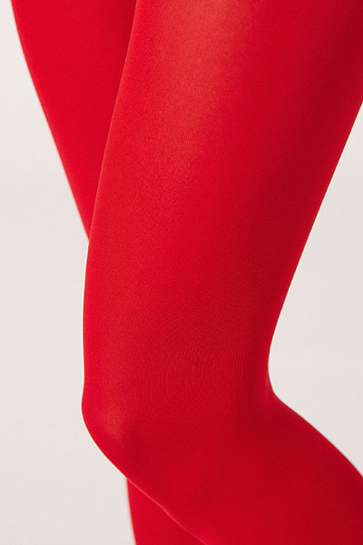 Berry Red Knitted Tights 1 Pack