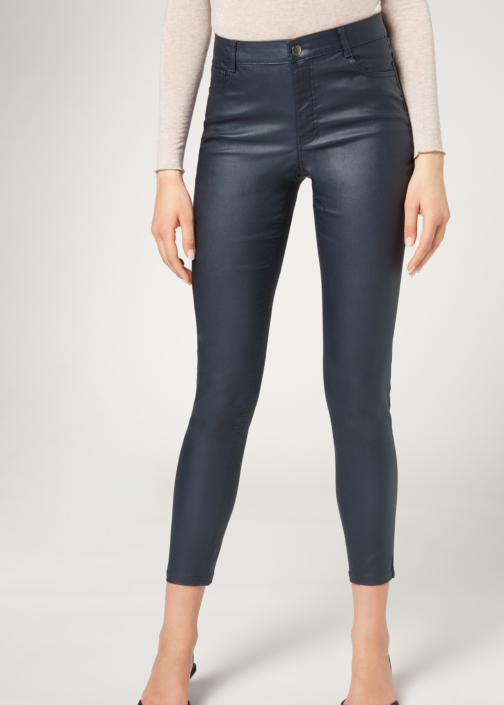 calzedonia leather look leggings