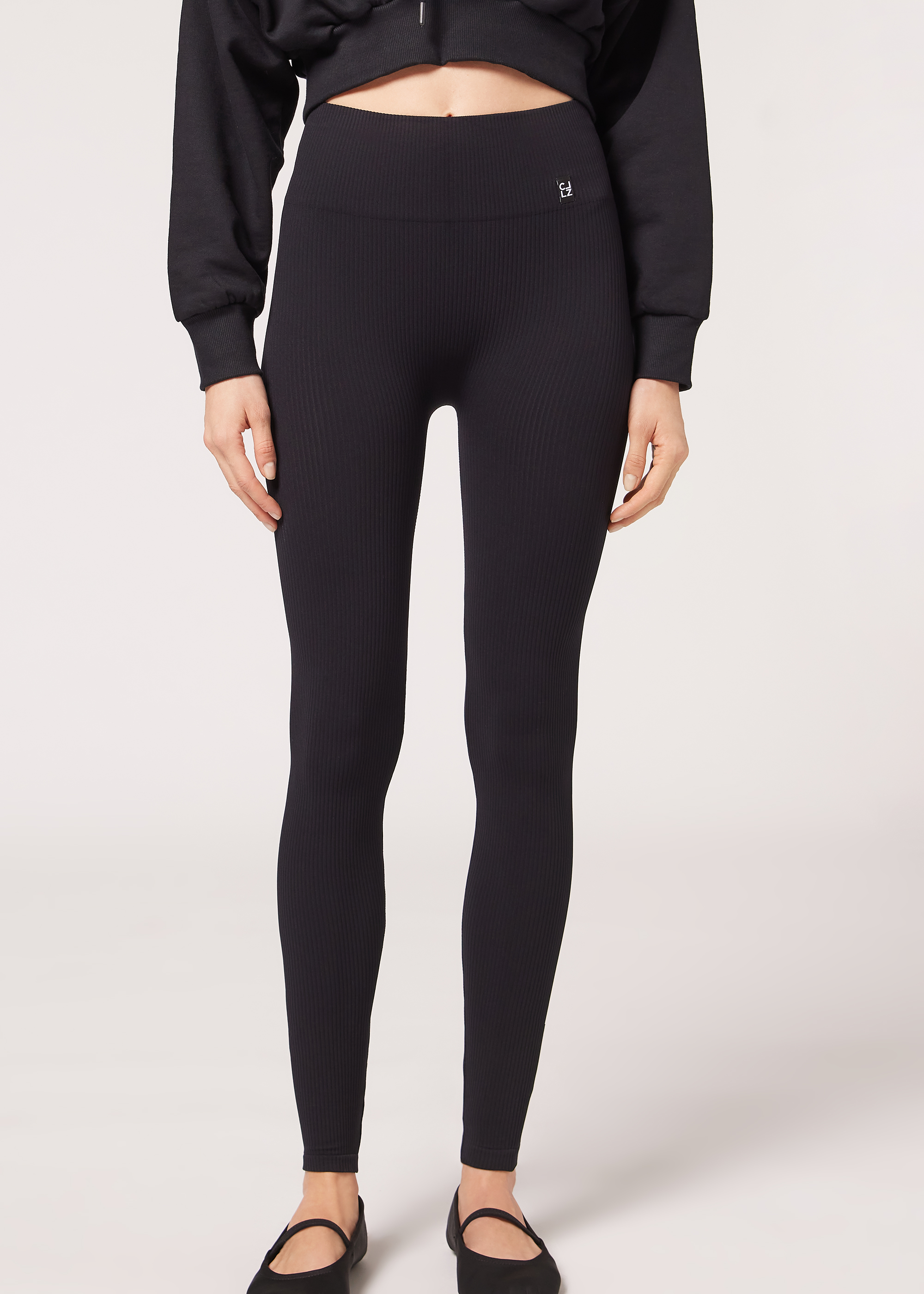 Seamless Fine Ribbed Leggings 