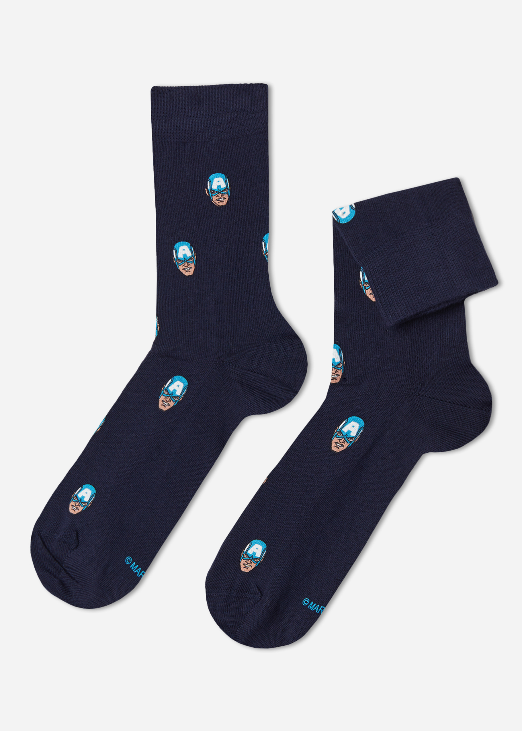 Knöchelsocken mit Fil d'Ecosse und Marvel-Muster - Calzedonia