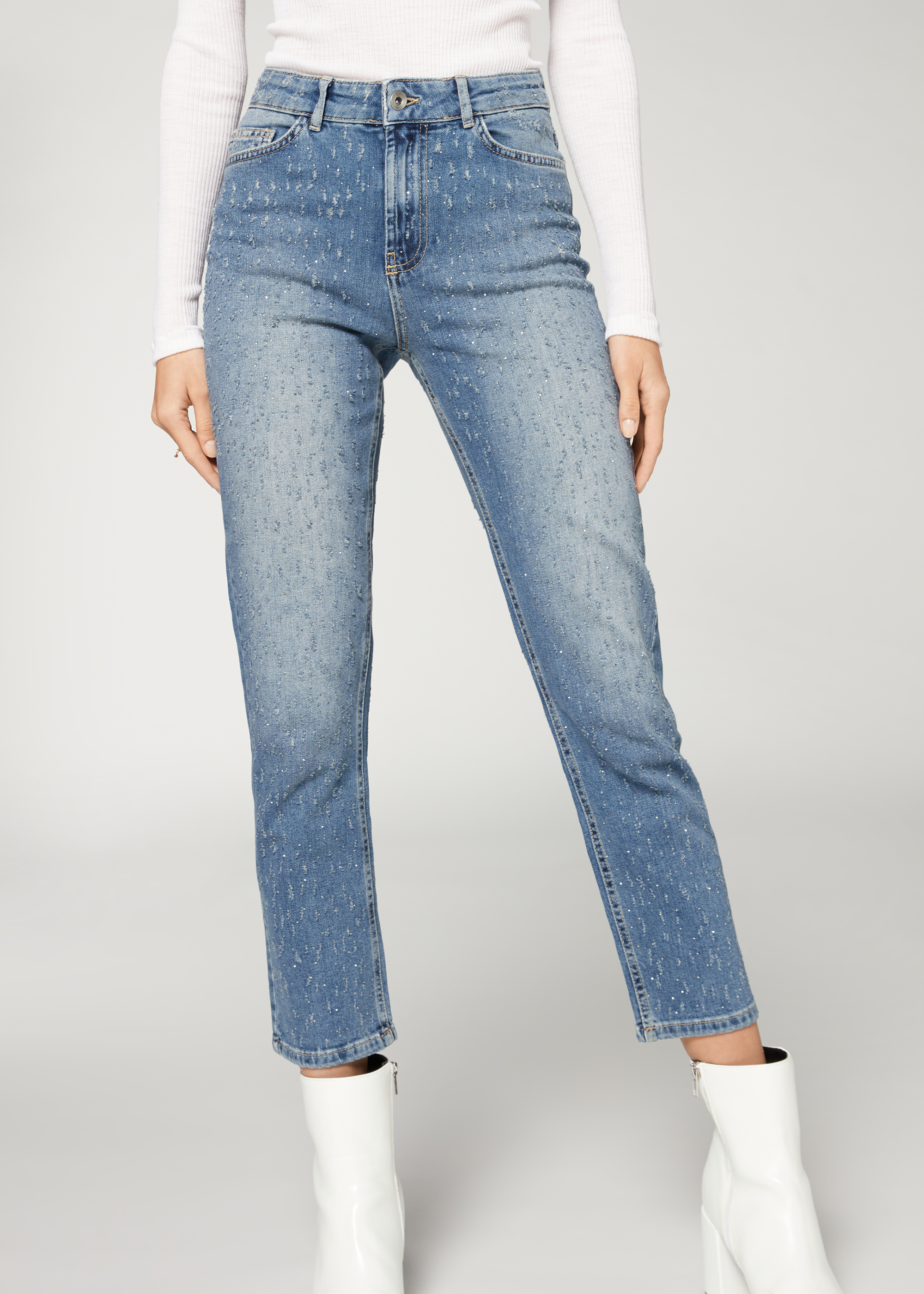 cheap rhinestone jeans