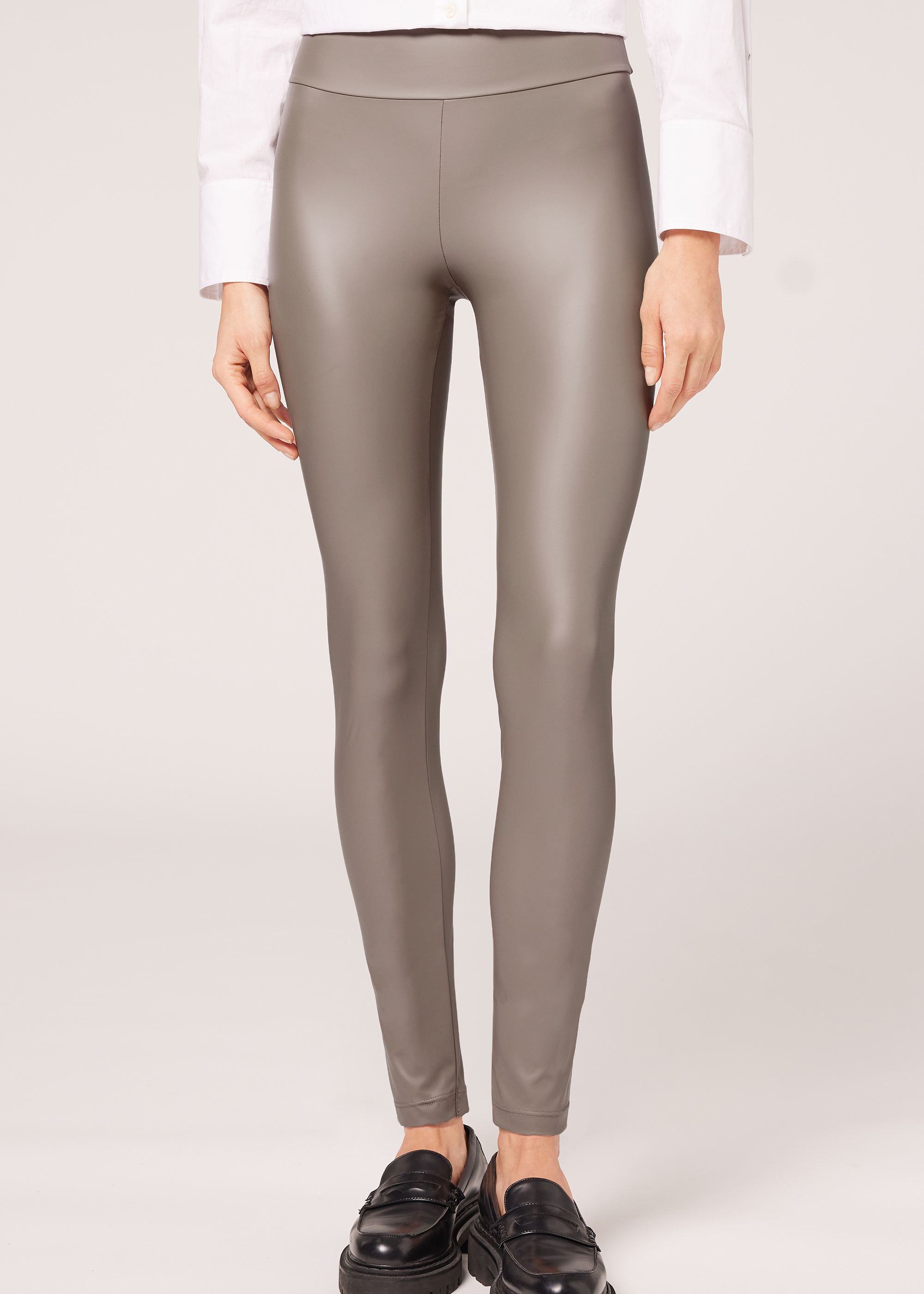 Calzedonia OPAQUE - Leggings - Trousers - Grey Melange/mottled