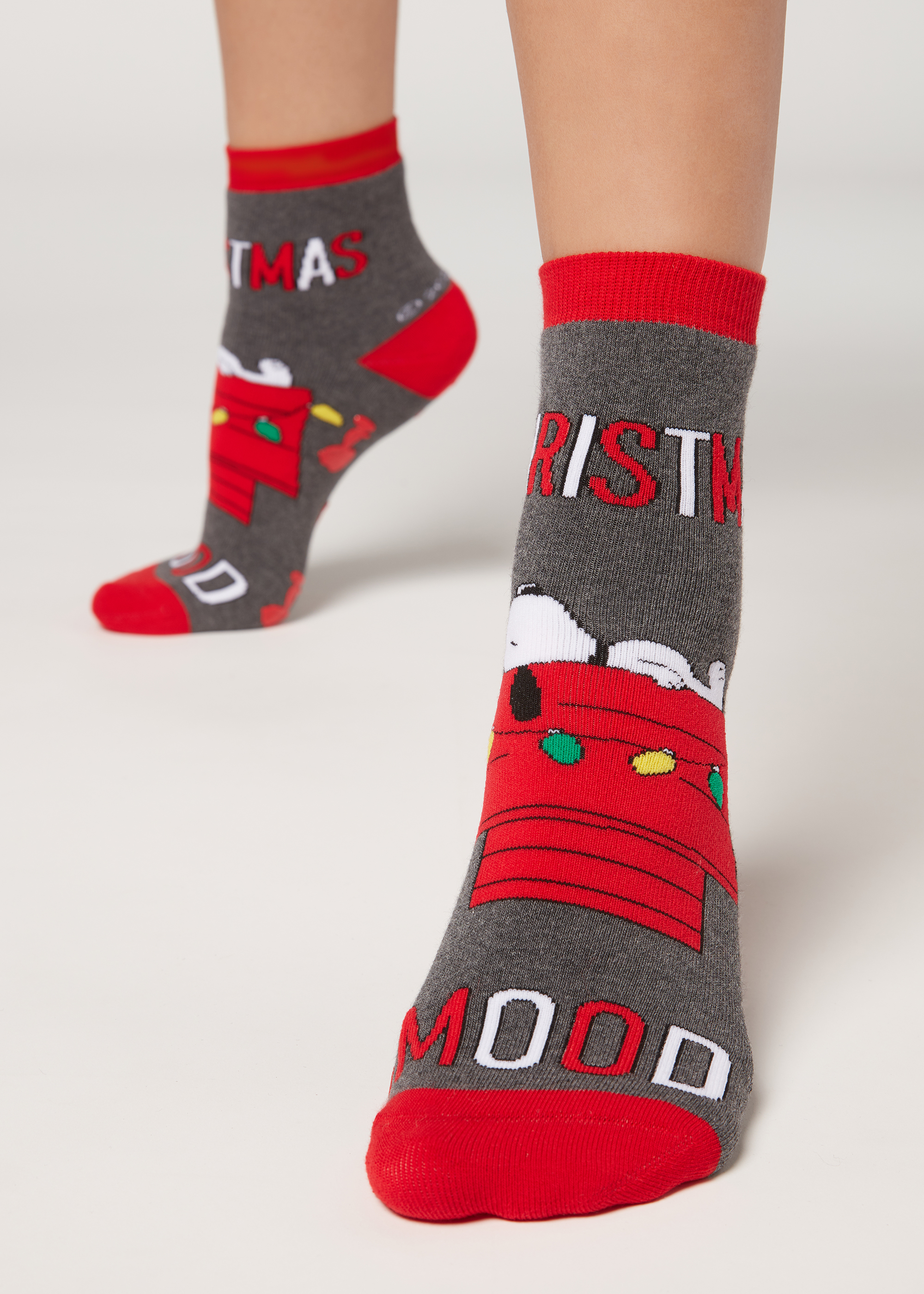 Calcetines Antideslizantes Snoopy Navidad -