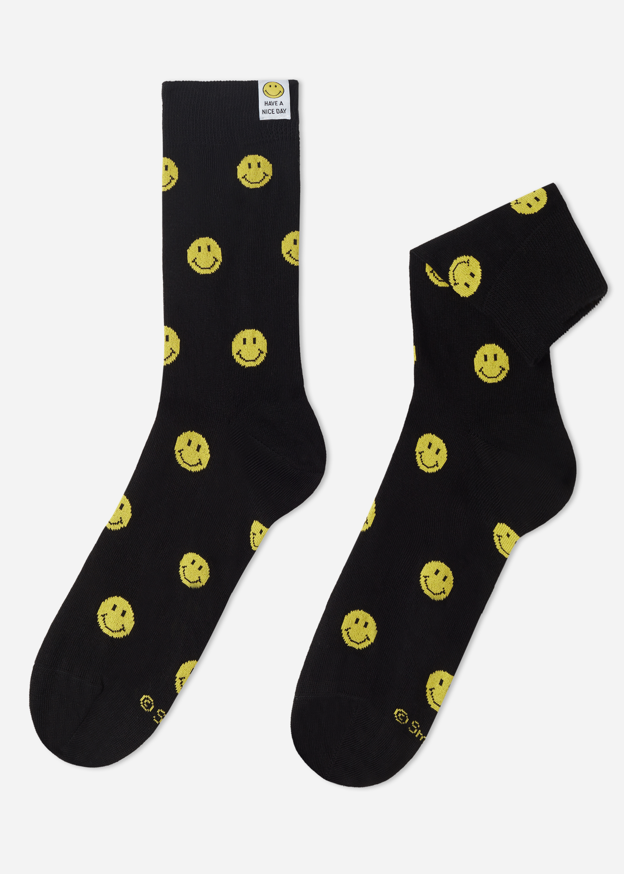 Короткие Мужские Носки Smiley® с Рисунком по Всей Поверхности - Calzedonia