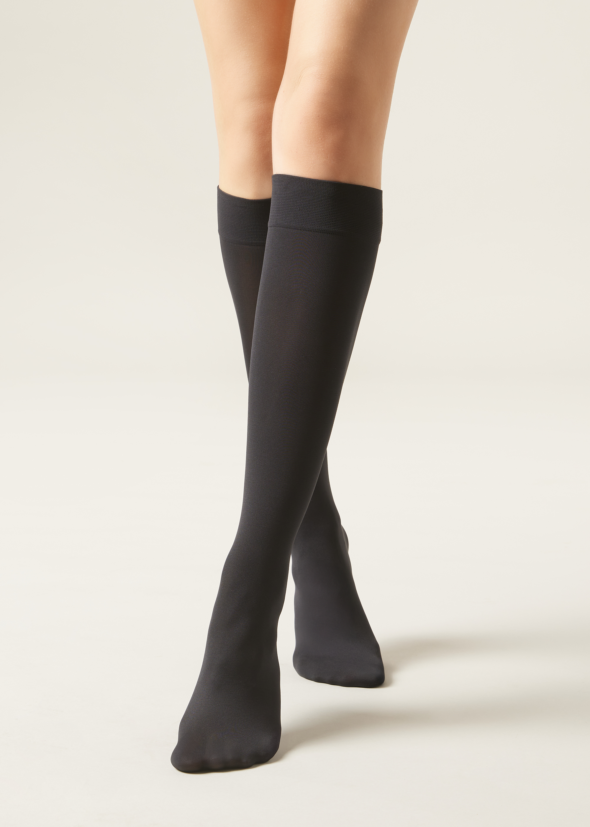 3 Paia Calzini Lunghi In Microfibra Da Uomo Pompea Linea PIQUET BLU - Foto 5